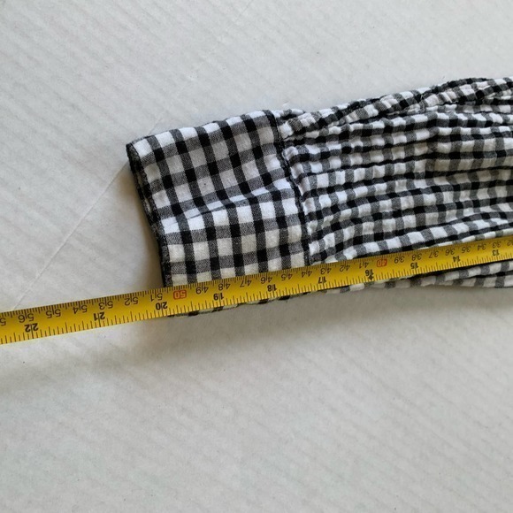 Joie‎ Button Up Shirt Sz XS Black/white Gingham - Picture 8 of 12